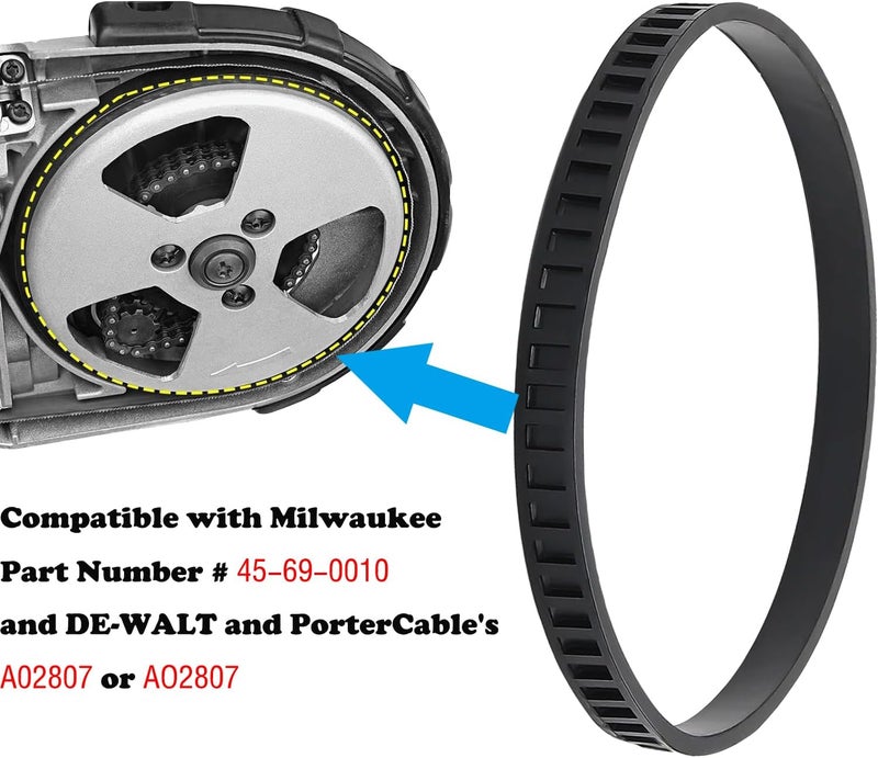 Bleigeeh 6 Pack 45-69-0010 Blade Pulley Tires Replacement Compatible with Milwaukee BandSaw Blades 6230 6232-6 6225 AO2807 6238N 6238-20 2729-20 Portaband Saw Belt - Image 2
